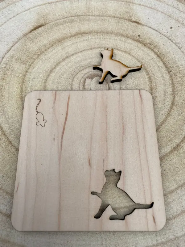 Cat & Mouse Coaster