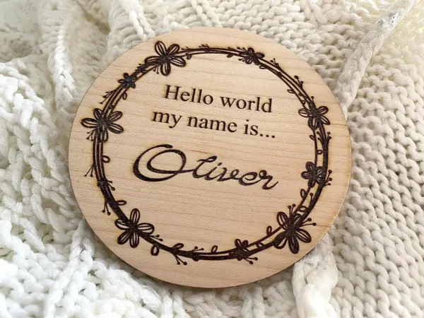 Baby Announcement Sign, Hello World Sign, Baby Arrival Sign, Birth Announcement Sign - Image 2