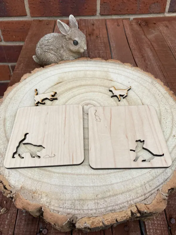 Cat & Mouse Coaster