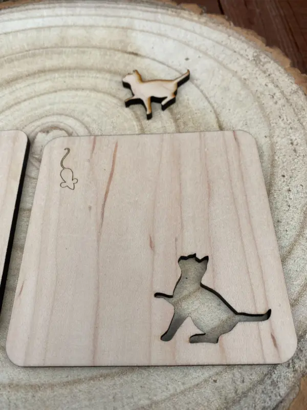 Cat & Mouse Coaster