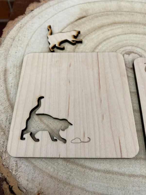 Cat & Mouse Coaster