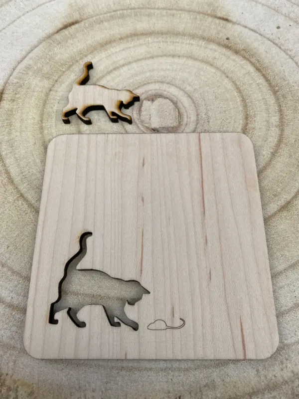Cat & Mouse Coaster