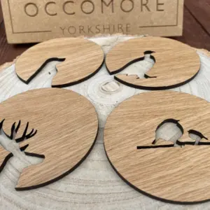 Labrador Robin Stag Pheasant Coaster