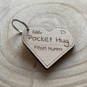 Little pocket Hug from Mummy Keyring
