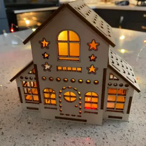 Christmas House | Christmas Village House Kit | Christmas Village | Xmas House | Xmas Village