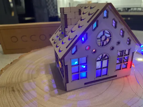 Christmas House | Christmas Village House Kit | Christmas Village | Xmas House | Xmas Village - Image 2