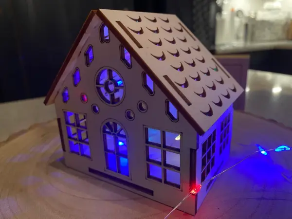 Christmas House | Christmas Village House Kit | Christmas Village | Xmas House | Xmas Village - Image 5