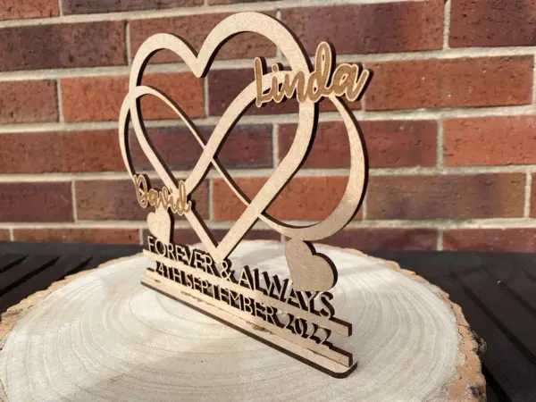 Keepsake Sign for Wedding Anniversary - Always & Forever Personalised - Image 4