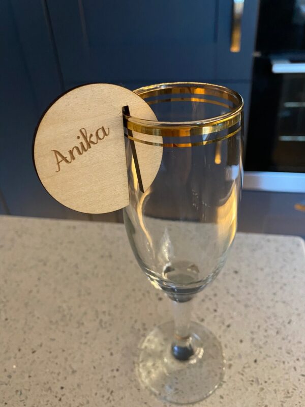 Personalised Wine Charms | Drink Charms | Glass Charms | Glass Name Tags | Wine Glass Name Tags | Wedding - Image 2