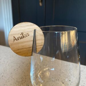 personalised wine charm