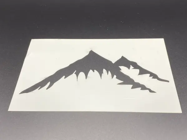 Mountain Stencil 8