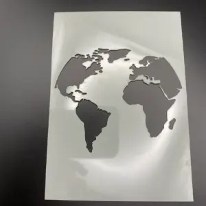 World Map Stencil