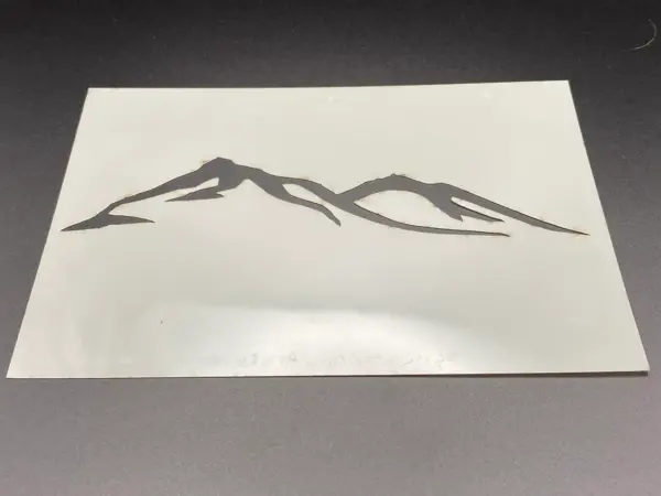 Mountain Stencil 6