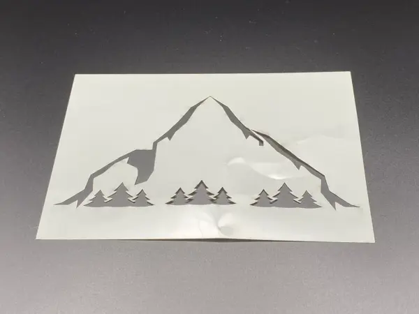 Mountain Stencil 2