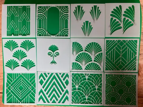 Art Deco Stencil Set