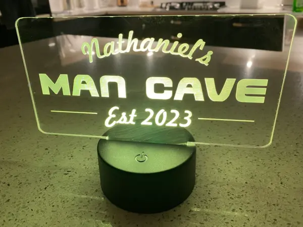 Personalised Man Cave Sign, Plaque, Bar, Office, Games Room, Fathers Day Gift Dad Grandad Dad's Man Cave - Image 3