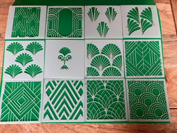 Art Deco Stencil Set