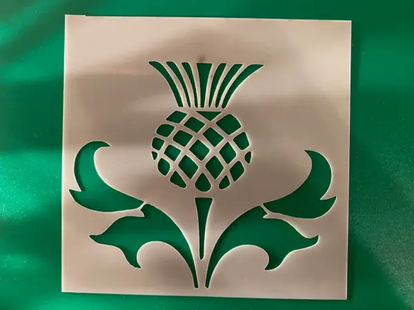 Scottish Thistle Stencil Mylar 250 microns - Various Sizes Available - Image 2