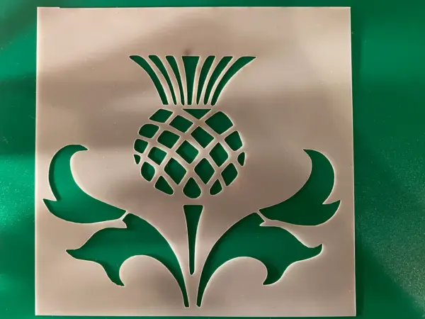 Scottish Thistle Stencil Mylar 250 microns - Various Sizes Available - Image 3