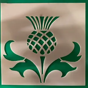 Scottish Thistle Stencil