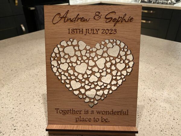 Personalised wedding gift, wedding Present, Wedding Sign, Wedding Plaque | Anniversary Gift or Anniversary Plaque / Custom Wedding Gift - Image 2