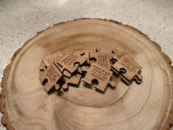 Rustic Wedding Decor, Favours, Wedding favors, wedding decor, puzzle favors, rustic wedding, personalised jigsaw - Image 3