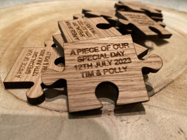 Rustic Wedding Decor, Favours, Wedding favors, wedding decor, puzzle favors, rustic wedding, personalised jigsaw - Image 4