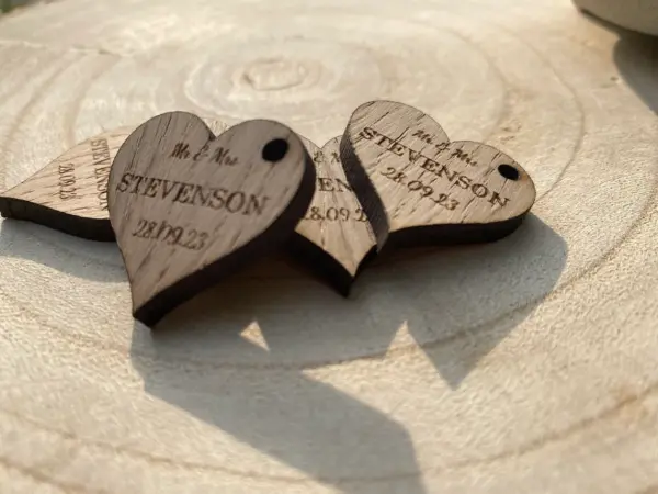 Wedding, Favours, Wedding favors, wedding decor, Rustic wedding decor, heart favors, rustic wedding - Image 2