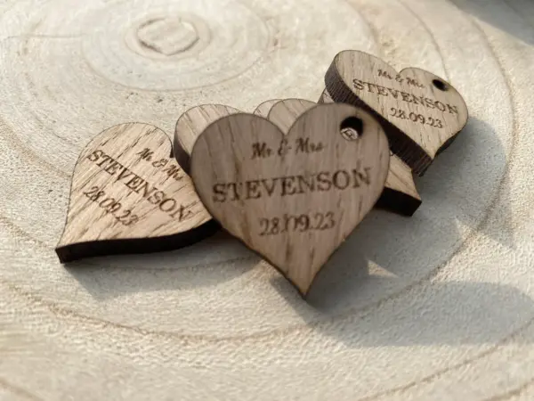 Wedding, Favours, Wedding favors, wedding decor, Rustic wedding decor, heart favors, rustic wedding - Image 3