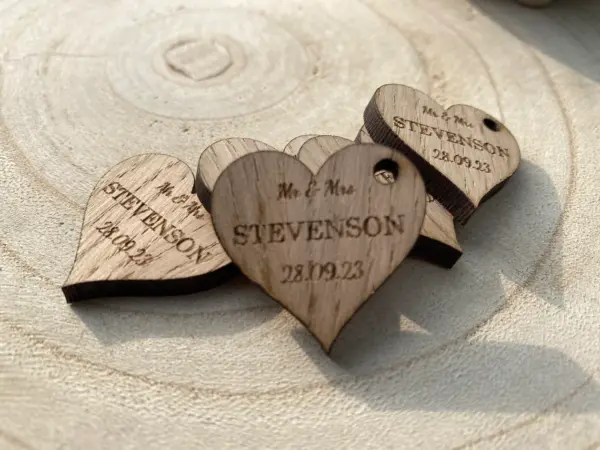 Wedding, Favours, Wedding favors, wedding decor, Rustic wedding decor, heart favors, rustic wedding - Image 4