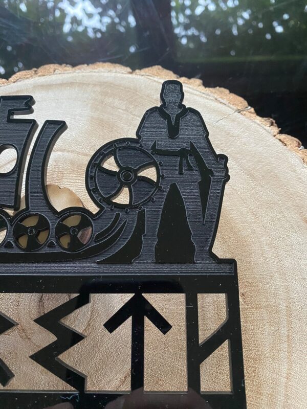 Viking Cake Topper Personalised with Age & Name - Image 4