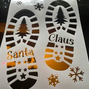 Santa Boots Stencil
