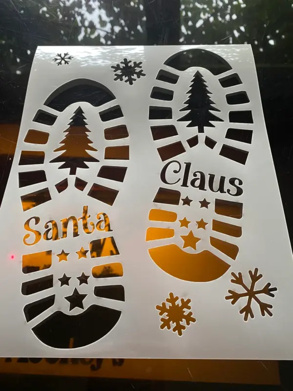Santa Boots Stencil