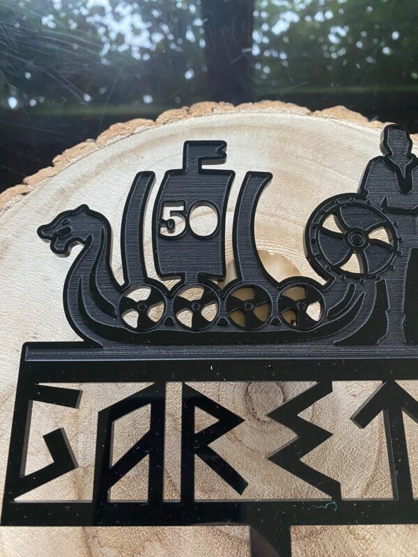 Viking Cake Topper Personalised with Age & Name - Image 6