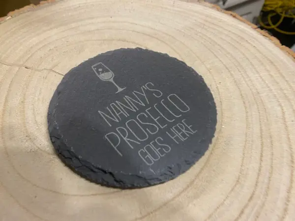 Prosecco Goes Here Salte Coaster