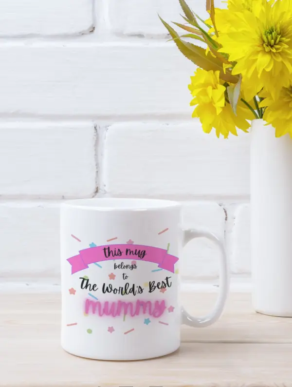 This mug belongs to the World's Best Mummy mug, mothers day, gift for mum, gift for mummy, mum mug, gift for her, mothers day mug - Image 4