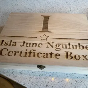 Personalised Certificate Box