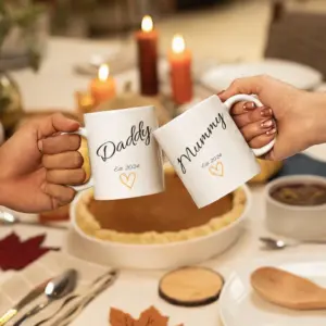 Mummy and Daddy Mug Set