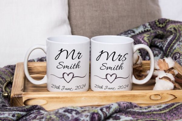 Mr & Mrs Mug Set Personalised