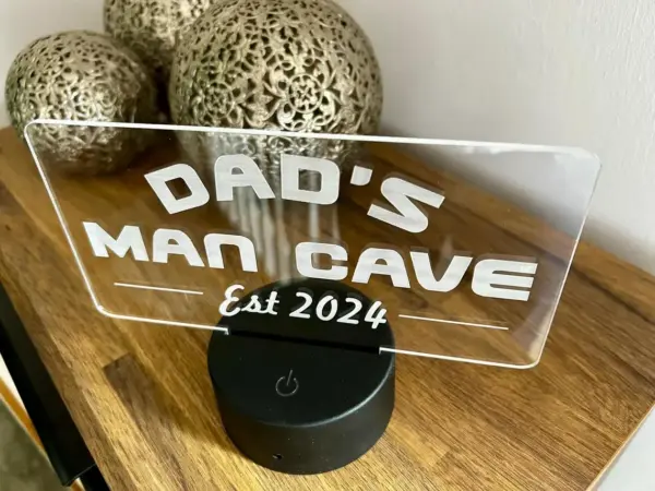 Personalised Man Cave Sign, Plaque, Bar, Office, Games Room, Fathers Day Gift Dad Grandad Dad's Man Cave - Image 5