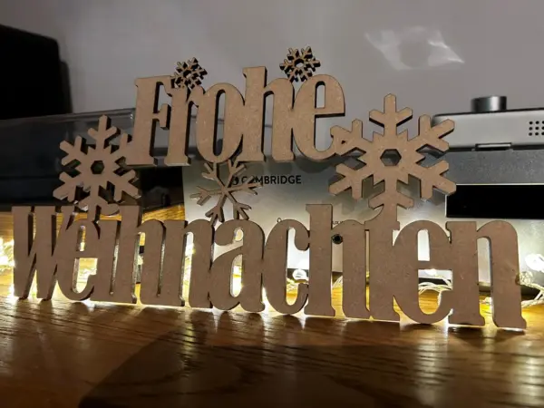 Frohe Weihnachten Sign