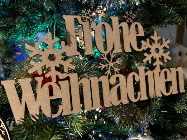 Frohe Weihnachten Sign