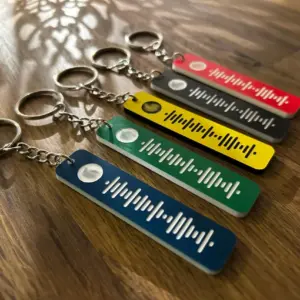Personalised Song Spotify Code Keyring Keychain - Perfect Gift For Friends or Family - Multiple Colours