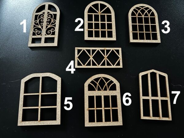 Wooden Fairy Elf Doll House Windows Craft Blank MDF Embellishment