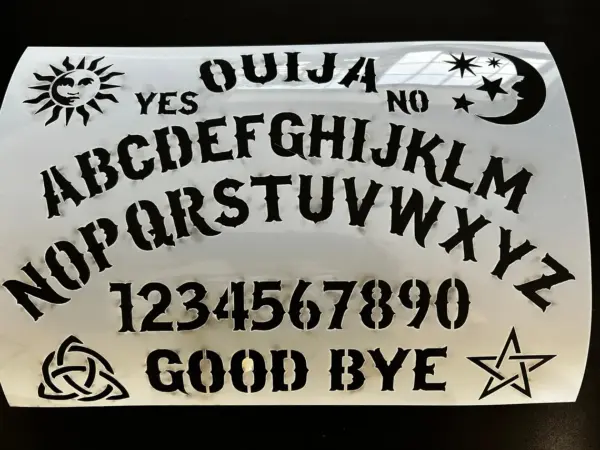 Ouija Board Reusable Mylar Stencil Airbrush Craft Painting Sun & Moon - Image 3
