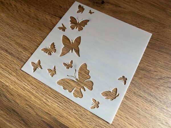 Butterfly Stencil, Airbrushing, Laser Cut, Wall Art, Cake Decorating - Mylar 250 micron - Butterflies - Image 2
