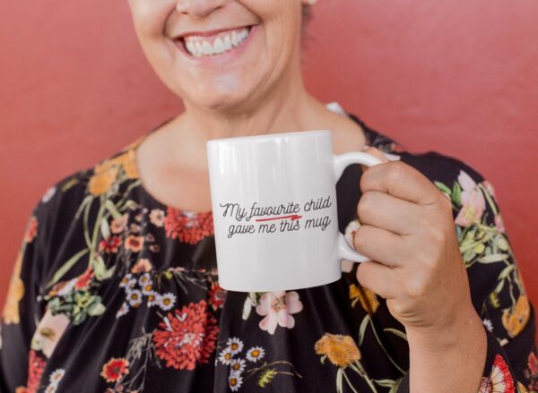 My favourite child gave me this mug, mum gift, funny mugs, mothers day gift, mug, coffee cup, funny gift, gift for mum