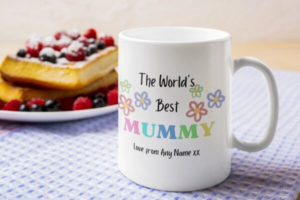 Personalised The world's best Mummy mug love from, mothers day, gift for mum, gift for mummy, mum mug, gift for her, mothers day mug - Image 3