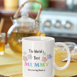 Personalised The world's best Mummy mug love from, mothers day, gift for mum, gift for mummy, mum mug, gift for her, mothers day mug