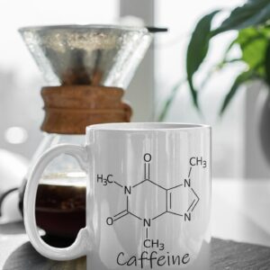 Caffeine Chemical Composition Mug, Can be personalised.